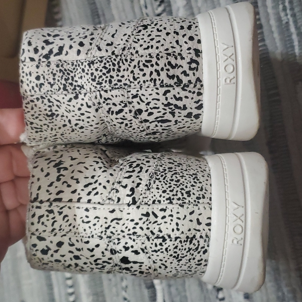ROXY 10 women's leopard 🐆 print high tops - Picture 4 of 6